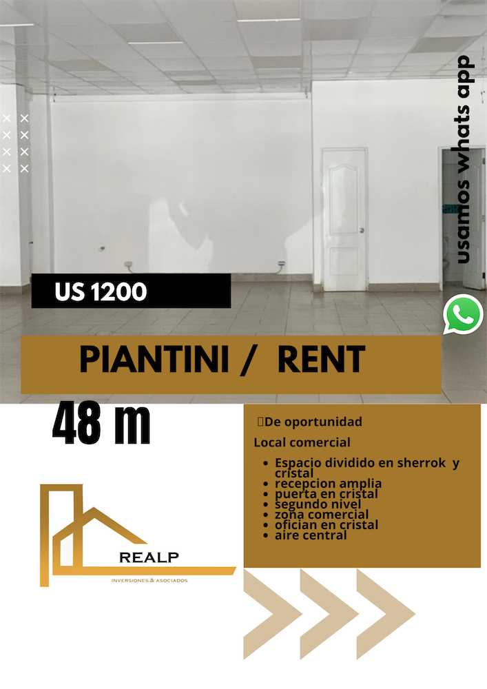 oficinas y locales comerciales - Local céntrico y comercial Piantini 0