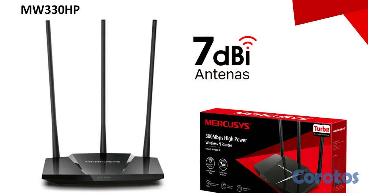 computadoras y laptops - ROUTER MERCUSYS MW330HP 300MPS. MW330HP 2