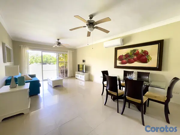 casas vacacionales y villas - Apartamento en Cocotal Golf Punta Cana: 2 Hab con  4