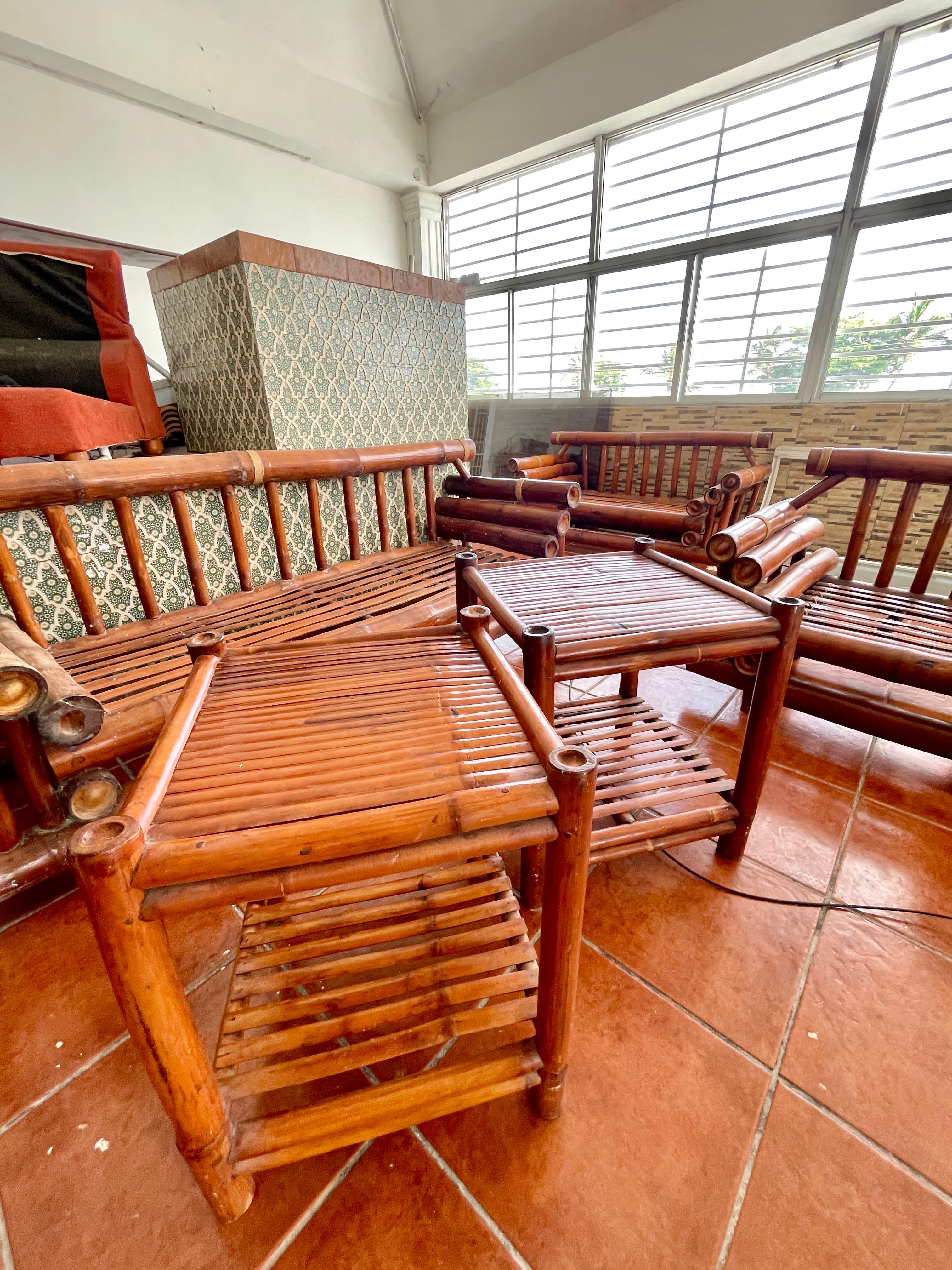 muebles y colchones - juegos de muebles de bambú precio especial  3