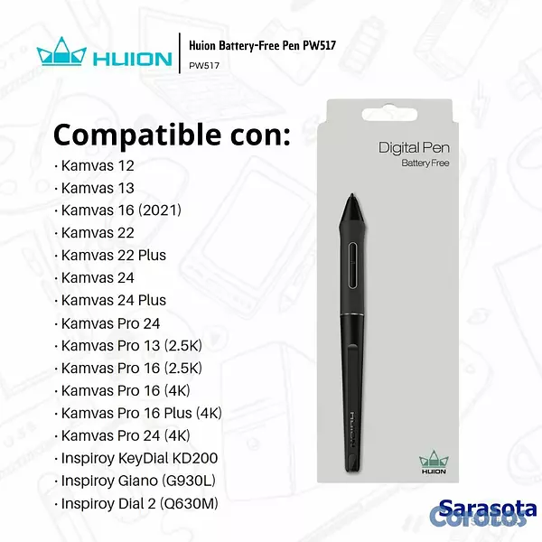 accesorios para electronica - Huion Lápiz PW517 3