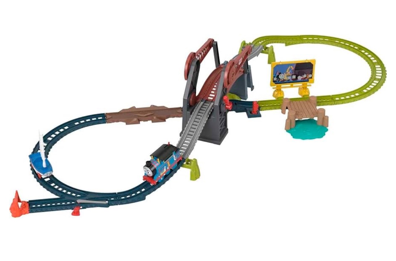 juguetes - Thomas & Friends Juego de tren de juguete motorizado con puente de elevación. 4