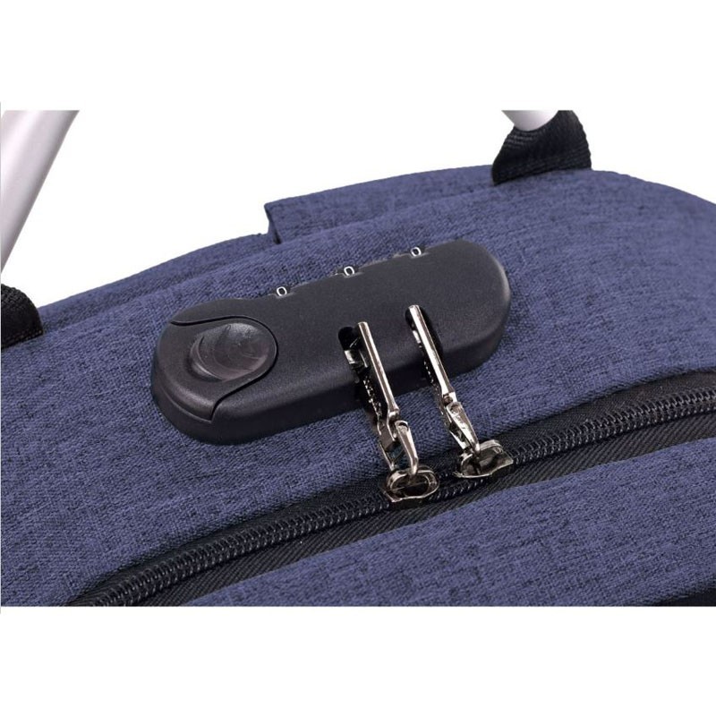 carteras y maletas - Mochila antirrobo impermeable con puerto de carga USB y audífonos.  3