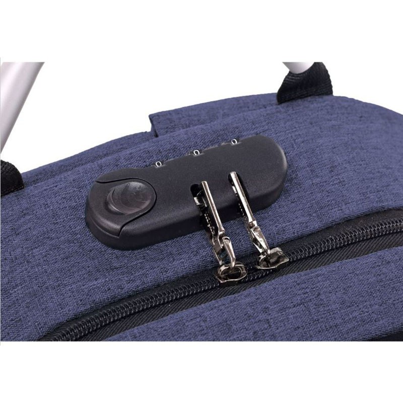 carteras y maletas - Mochila antirrobo impermeable con puerto de carga USB y audífonos.  4