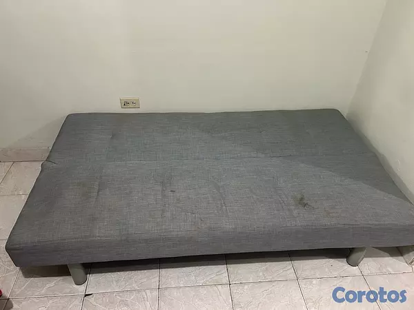 muebles y colchones - Sofá cama gris funcional en buen estado – RD$9,000 negociable 2