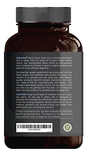 Salud y Equipamiento Médico - Aceite De Semilla Negra Prensado En Frio 3,000 Mg 3