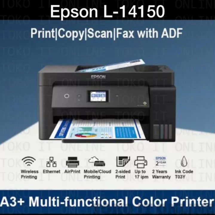 computadoras y laptops - MULTIFUNCIONAL EPSON IMPRESION 13X19 CON BOTELLA DE TINTA DE FABRICA,L14150 2