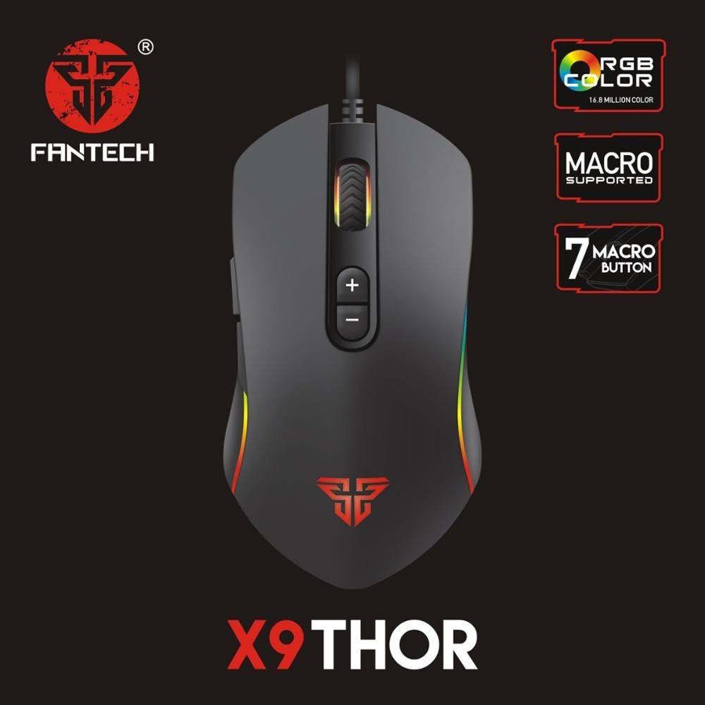 computadoras y laptops - MOUSE Fantech USB GAMIN (Mod.X9) NEGRO PARA JUGADORES DE VERDAD
 0