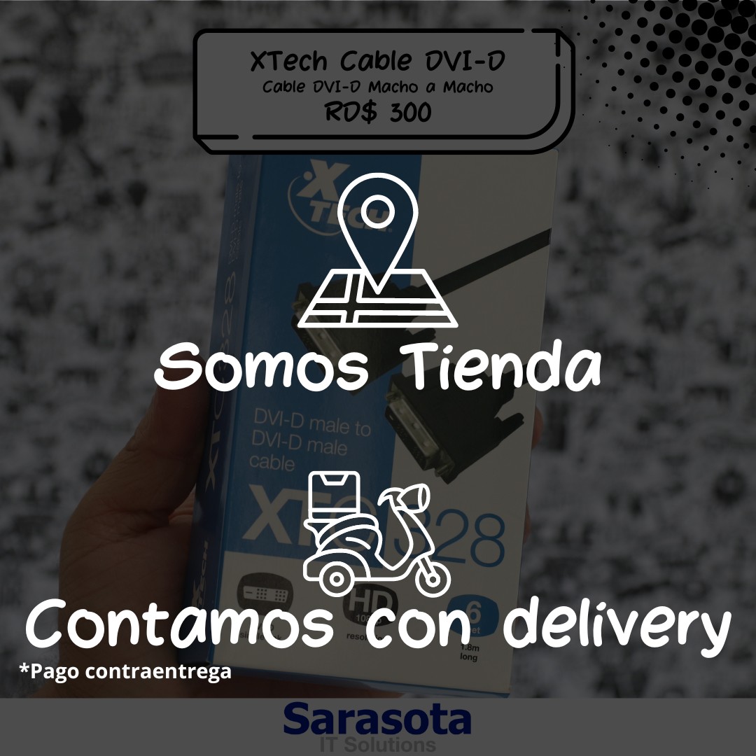 accesorios para electronica - Cable DVI-D macho a macho Xtech 1