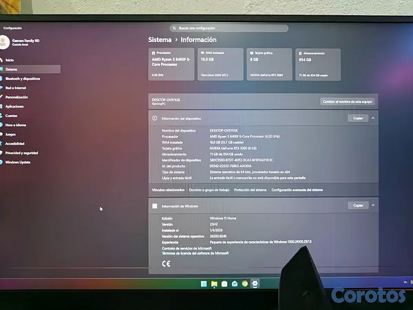 computadoras y laptops - Pc Gaming Ryzen 5 Series 8000 5