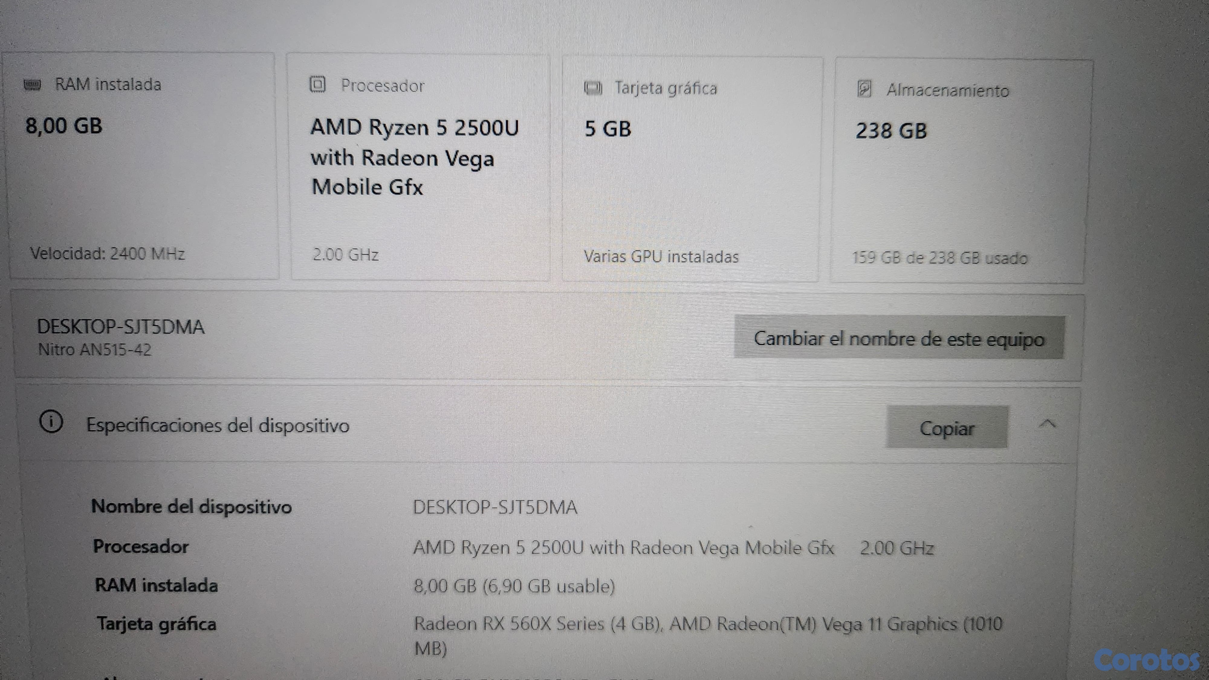 computadoras y laptops - Laptop Acer Nitro 5 Gaming Con GTA 5 3