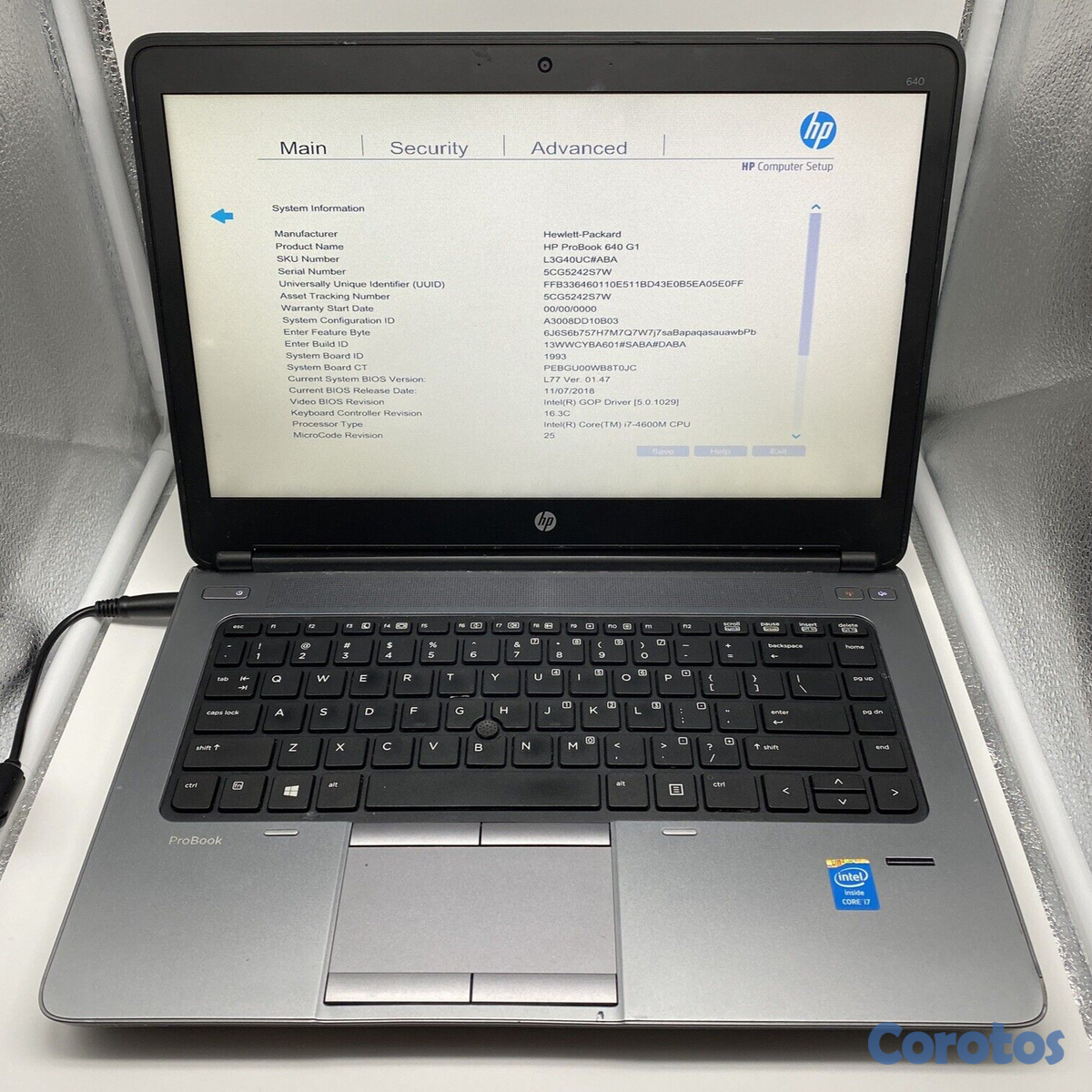 computadoras y laptops - laptop hp corei5 8g de ram ssd de 128g solido