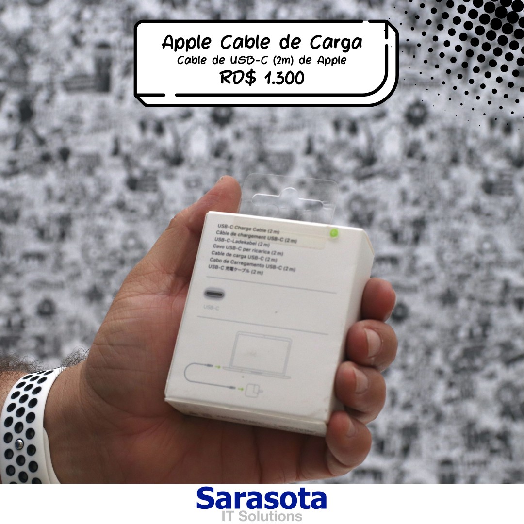 accesorios para electronica - Cable de carga USB-C (2m) de Apple Somos Sarasota 1