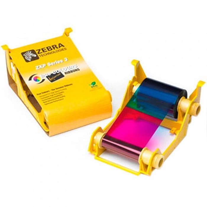 impresoras y scanners - CINTA PARA IMPRESORA ZEBRA ZXP SERIE 3, COLOR YMCKO, RENDIMIENTO 200 IMPRESIONES